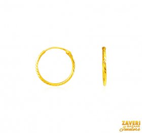22Kt Gold Hoop Earrings