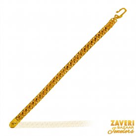 22kt Gold Mens  Bracelet  ( 22K Mens Bracelets )