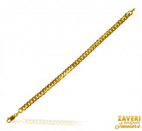 22 Kt Fancy Linked Mens Bracelet  ( 22K Mens Bracelets )