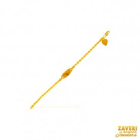 22Kt Gold Fancy Baby Bracelet (1Pc) ( Baby Bracelets )