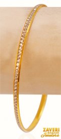 22Kt Gold Two Tone Bangle (1 pc) ( Multi Tone Bangles )