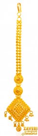 22Kt Gold Fancy Maang Tikka ( 22k Gold Tikka )
