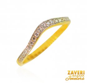22K Gold CZ Band ( Gold Wedding Bands )