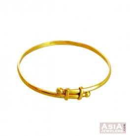 22k Gold Adjustable Kids Kada(1 Pc)