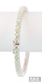 18k White Gold Diamond Bangle  ( Diamond Bangles )