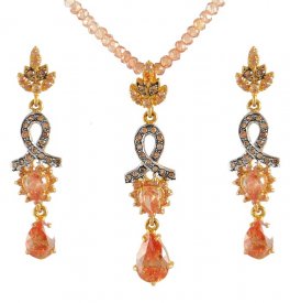 22K Gold Fancy Pendant Set ( Gold Fancy Pendant Sets )