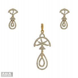 18Kt Diamond Pendant Set ( Diamond Pendant Sets )