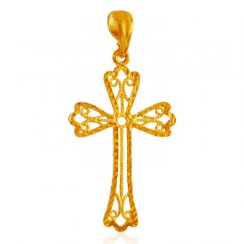 22 Karat Gold Cross Pendant