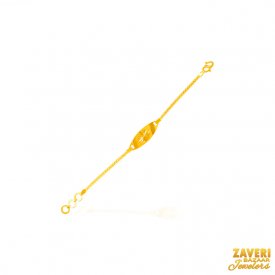 22Kt Gold Fancy Baby Bracelet (1Pc) ( Baby Bracelets )