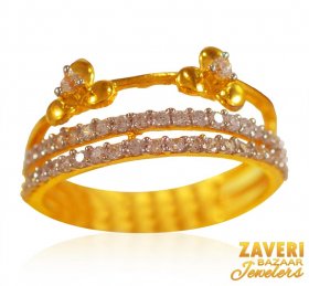 22 Karat Gold Fancy Ring ( Stone Rings )