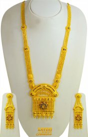 22Kt Bridal Necklace Set Long ( 22K Necklace Sets (Long) )