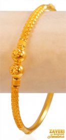 22Kt Gold Filigree Kada (1 pc) ( 22K Gold Bangles )