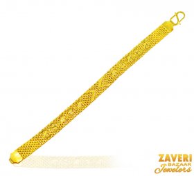 22k Mens Flat Bracelet  ( 22K Mens Bracelets )