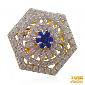 22Karat Gold Signity Ring for ladies ( Stone Rings )