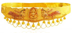 22k Gold Peacock Vaddanam ( Kammar Patta ( Vaddanam ) )