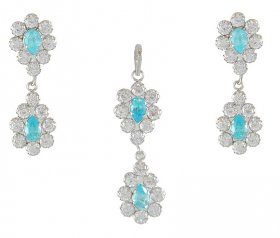 White Gold Pendant Set ( White Gold Pendant Sets )