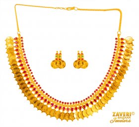 Antique Gold Set  ( 22K Antique Necklace Sets )