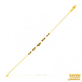 22Kt Gold Black Beads Bracelet ( 22K Ladies Bracelets )