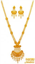 22K Gold Patta Necklace Set