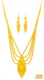 22 Karat Gold Necklace Set ( 22K Necklace Sets (Long) )