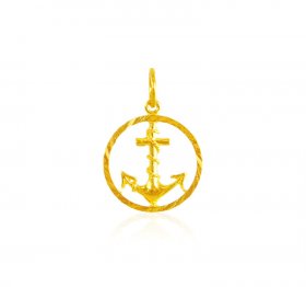 22 Karat Gold Anchor Pendant ( Gold Fancy Pendants )