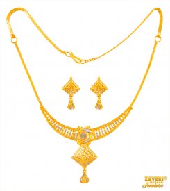Fancy Necklace Set 22 Kt