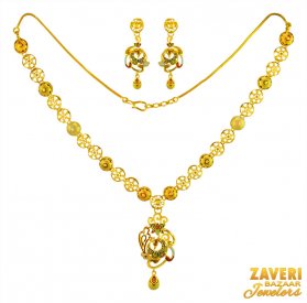 22Karat Gold Necklace Set ( 22K Light Necklace Sets )