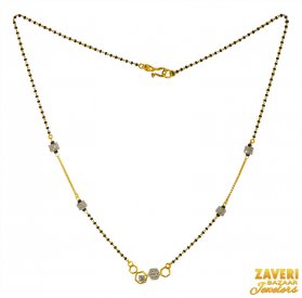 22K Gold CZ Mangalsutra