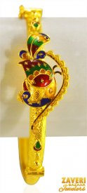 22K Gold  Meenakari Kada  ( 22K Gold Kadas )