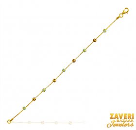 22K Gold Balls Bracelet ( 22K Ladies Bracelets )