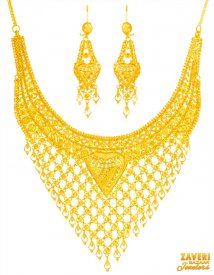 22K Yellow Gold Necklace Set