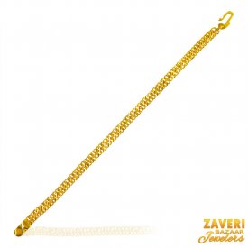 22 Kt Gold Mens Bracelet ( 22K Mens Bracelets )