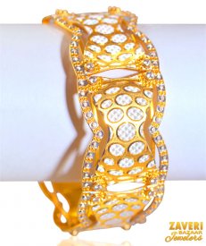 22k Gold Fancy Kada (1 Pc only) ( Multi Tone Bangles )
