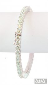 18k White Gold Diamond Bangle  ( Diamond Bangles )