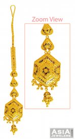 Designer 22k Gold Meena Tikka ( 22k Gold Tikka )