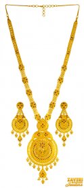 22Kt  Gold Necklace Set (long) ( 22K Necklace Sets (Long) )