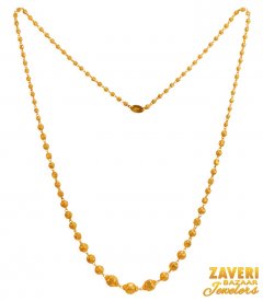 22Kt Gold Beads Long Chain ( Long Chains (Ladies) )