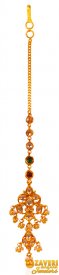 22Kt Gold Antique Maang Tikka ( 22k Gold Tikka )