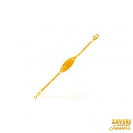 22Kt Gold Fancy Baby Bracelet (1Pc) ( Baby Bracelets )