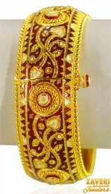 22Kt Gold meenakari Kada (1 pc) ( 22K Gold Kadas )