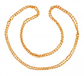 22K Ladies Long White Tulsi Chain