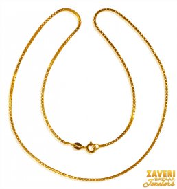 22 Karat Gold Chain 16in ( Plain Gold Chains )