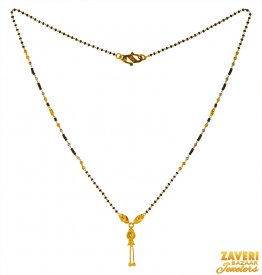 22KT Gold Beads Mangalsutra Chain