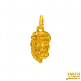 22Kt Gold Jesus Pendant ( Gold Jesus Pendant )