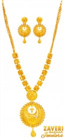 22k Gold Designer Filigree Necklace