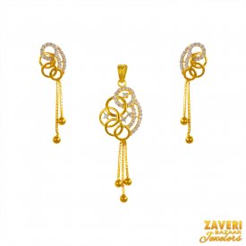 22K Gold Pendant Set 