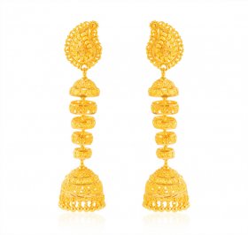22Karat Gold Long Earrings ( 22K Gold Earrings )