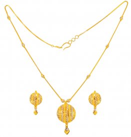 22Kt Gold Two Tone Dokia Set