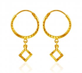 22 Karat Gold Hoop Earrings 