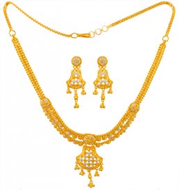 22K Gold Two Tone Set